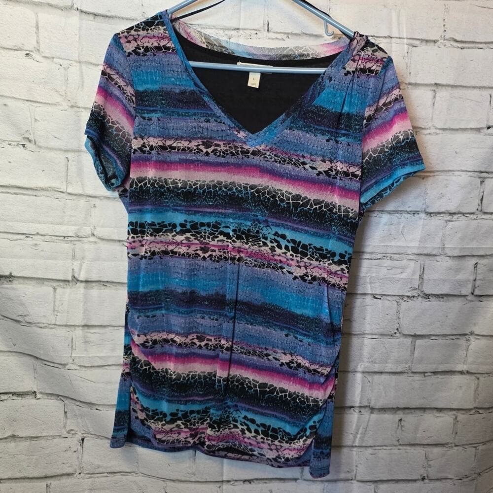 Dana Buchman Women's Short Sleeve Blouse